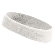 Pluto Logo Embroidered Head Band (Terry) - White OSFM