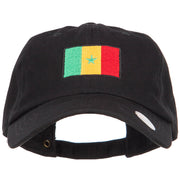 Senegal Flag Embroidered Unstructured Cap