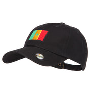 Senegal Flag Embroidered Unstructured Cap