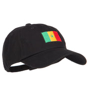 Senegal Flag Embroidered Unstructured Cap