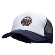 Horse Racing Life Embroidered Foam Panel Mesh Snapback