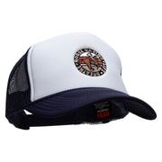 Horse Racing Life Embroidered Foam Panel Mesh Snapback