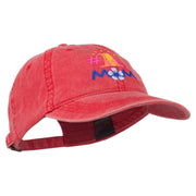 Number 1 Mom Embroidered Washed Cap