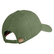 Retired US Marine Corps Embroidered Washed Cotton Twill Brass Cap - Olive OSFM