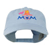 Number 1 Mom Embroidered Washed Cap