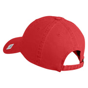 Retired US Marine Corps Embroidered Washed Cotton Twill Brass Cap - Red OSFM