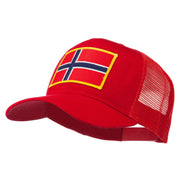 Norway Flag Patched Mesh Cap