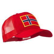 Norway Flag Patched Mesh Cap