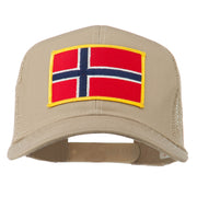 Norway Flag Patched Mesh Cap