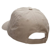 Horse Riding Jockey Embroidered Low Profile Dyed Cotton Twill Cap