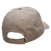 Horse Riding Jockey Embroidered Low Profile Dyed Cotton Twill Cap