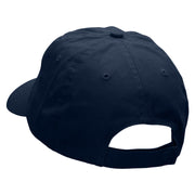 Horse Riding Jockey Embroidered Low Profile Dyed Cotton Twill Cap