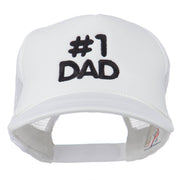 Number 1 DAD Embroidered Youth Foam Mesh Cap