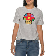 Happy Toad Mushroom Graphic Design Deluxe Jersey T-Shirt