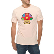 Happy Toad Mushroom Graphic Design Deluxe Jersey T-Shirt