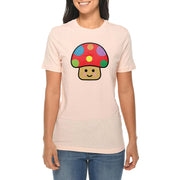 Happy Toad Mushroom Graphic Design Deluxe Jersey T-Shirt