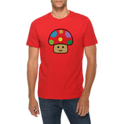 Happy Toad Mushroom Graphic Design Deluxe Jersey T-Shirt