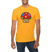 Happy Toad Mushroom Graphic Design Deluxe Jersey T-Shirt