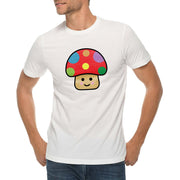 Happy Toad Mushroom Graphic Design Deluxe Jersey T-Shirt