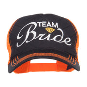 Team Bride Embroidered Neon Trucker Cap