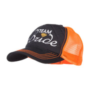 Team Bride Embroidered Neon Trucker Cap