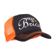 Team Bride Embroidered Neon Trucker Cap