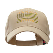 US Navy Veteran Embroidered Low Profile Cotton Twill Cap