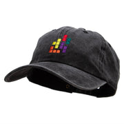 Retro Blocks Embroidered Unstructured Cotton Cap