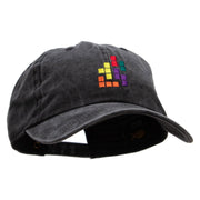 Retro Blocks Embroidered Unstructured Cotton Cap