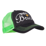 Team Bride Embroidered Neon Trucker Cap