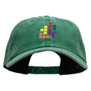 Retro Blocks Embroidered Unstructured Cotton Cap