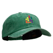 Retro Blocks Embroidered Unstructured Cotton Cap