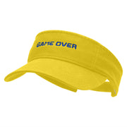 Game Over Embroidered Pro Style Cotton Twill Washed Visor