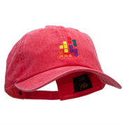 Retro Blocks Embroidered Unstructured Cotton Cap