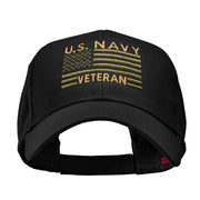 US Navy Veteran Embroidered Low Profile Cotton Twill Cap