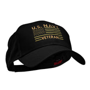 US Navy Veteran Embroidered Low Profile Cotton Twill Cap