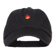 Mini Fire Embroidered Pet Spun Cap