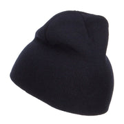 Number 1 Dad Outline Embroidered Short Beanie