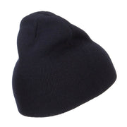 Number 1 Dad Outline Embroidered Short Beanie