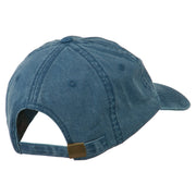 New Hampshire State Map Embroidered Washed Cotton Cap