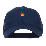 Mini Fire Embroidered Pet Spun Cap