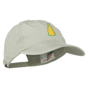 New Hampshire State Map Embroidered Washed Cotton Cap