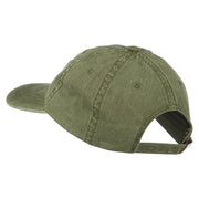 New Hampshire State Map Embroidered Washed Cotton Cap