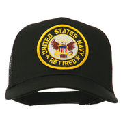 US Navy Retired Circle Patched Mesh Cap