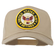 US Navy Retired Circle Patched Mesh Cap