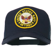 US Navy Retired Circle Patched Mesh Cap