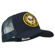 US Navy Retired Circle Patched Mesh Cap