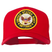 US Navy Retired Circle Patched Mesh Cap