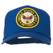 US Navy Retired Circle Patched Mesh Cap