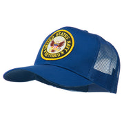 US Navy Retired Circle Patched Mesh Cap